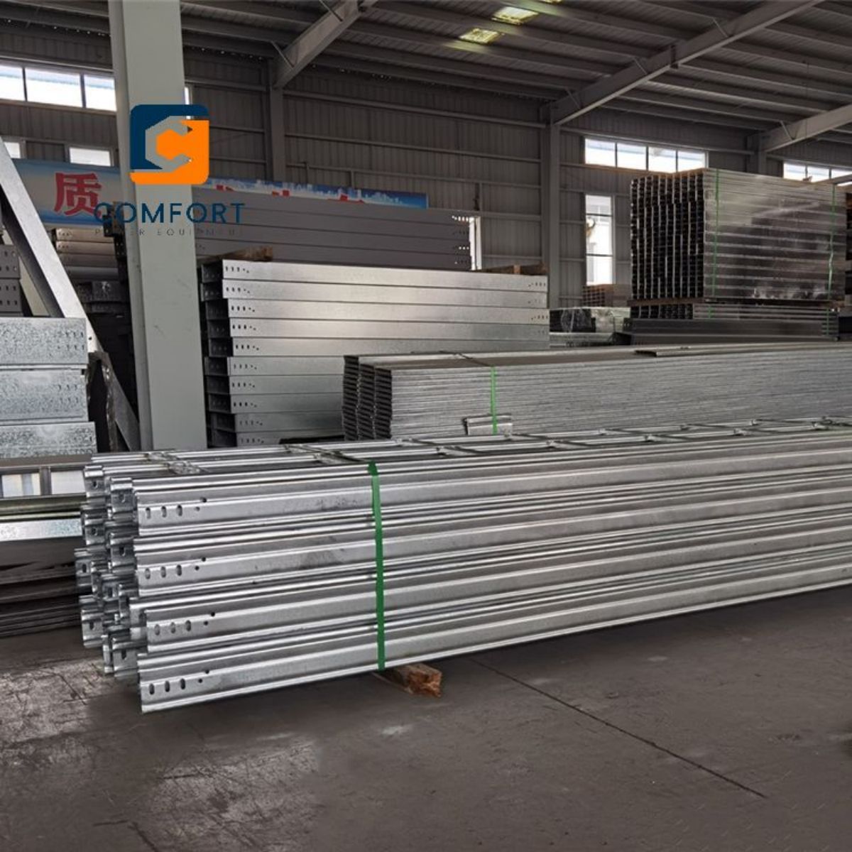 Reasonable Price Heavy Duty Ventilated Cable Ladder Steel Cable Tray Supporting For Industrial