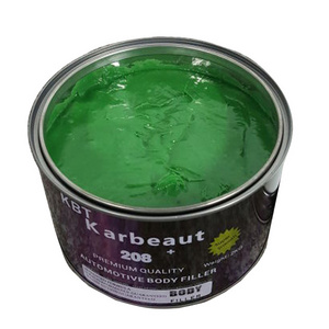 2K Fiber Glass Putty Body Filler With Green Gray Color Car Putty For Car Repair