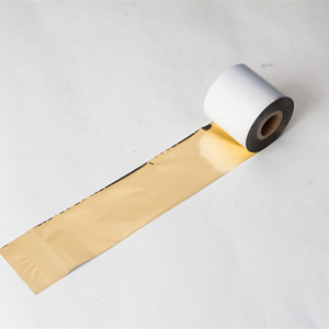 Fabric satin garment label printing gold foil color resin printer ribbon