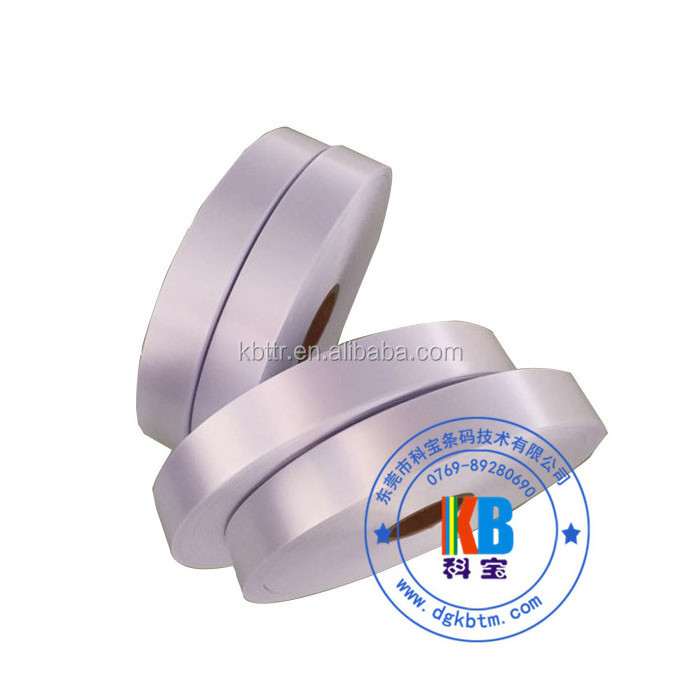 printed  100% Polyester  Printing double face ribbon blank white fabric satin ribbon