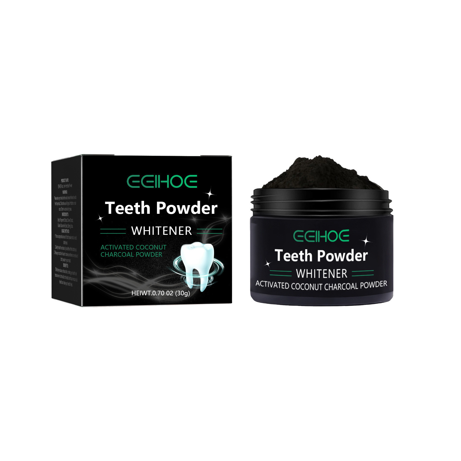 Oem Organic Mint Flavor Tooth Powder Activated Charcoal Easy White Teeth Whitening Powder