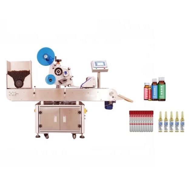 good performance stability horizontal no bubble biotechnology blood test tube bag syringe syrup ampoule vial labeling machine