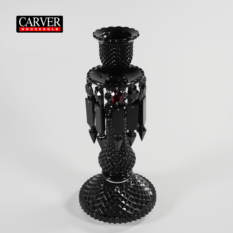 Black Candlestick Wedding decoration candelabra table crystal centerpieces