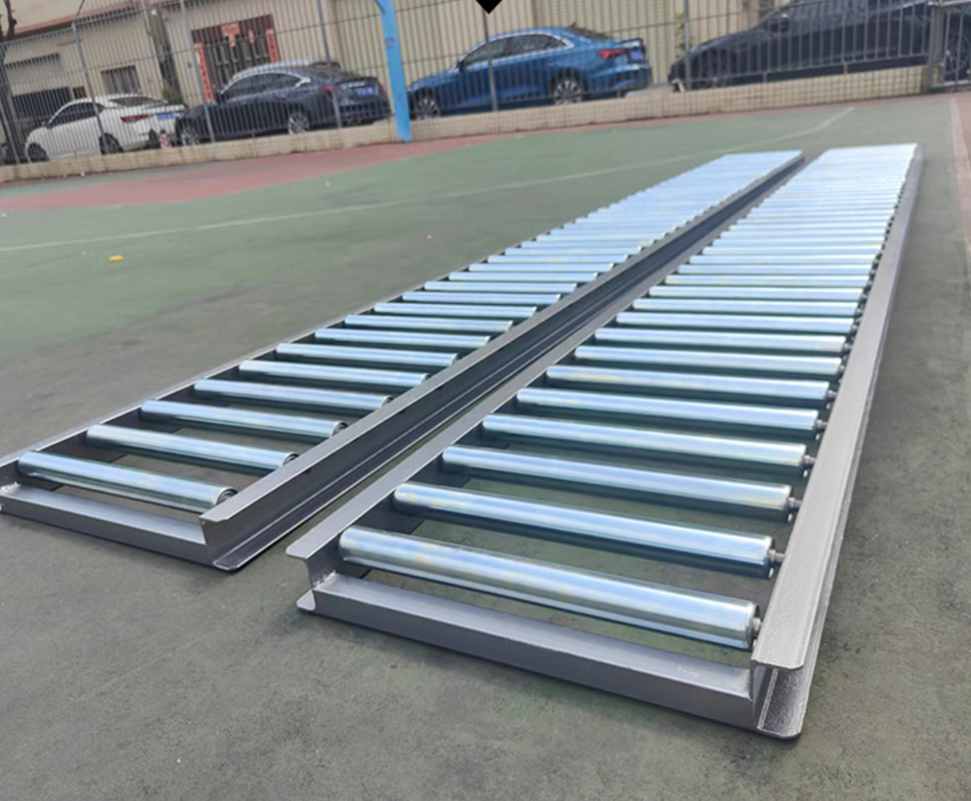 portable Container unloading tool slide roller conveyor line stainless steel roller conveyor