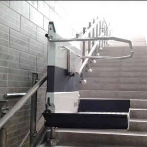 Slanting barrier-free elevator handicapped elevator track type disabled person stair climbing machine small lift platform