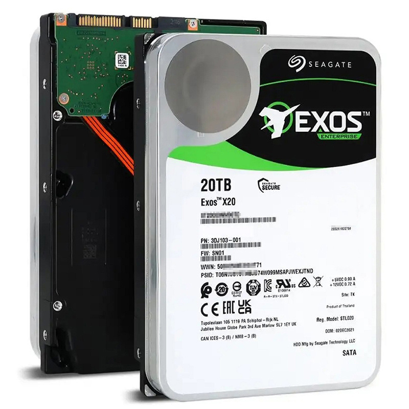 Wholesale Hard Disk EXOS Disque Dur Hdd 3.5'' SATA 20TB 7200RPM 256MB Enterprise Hard Drive ST20000NM007D Server HDD