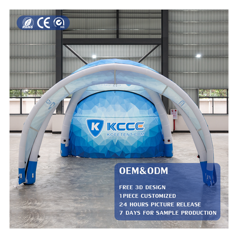 Large Factory Sale Exhibition Show Portable Custom Trade Spider Party Sport Event Outdoor Advertising Dome Air Inflatable Tent