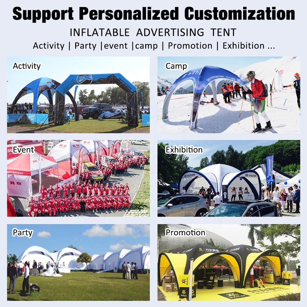 Hot Sale Event Sport Inflatable Tent Exhibition Gazebo Outdoor Air Marquee Advertising Inflatable Canopy Air Sealed Tent