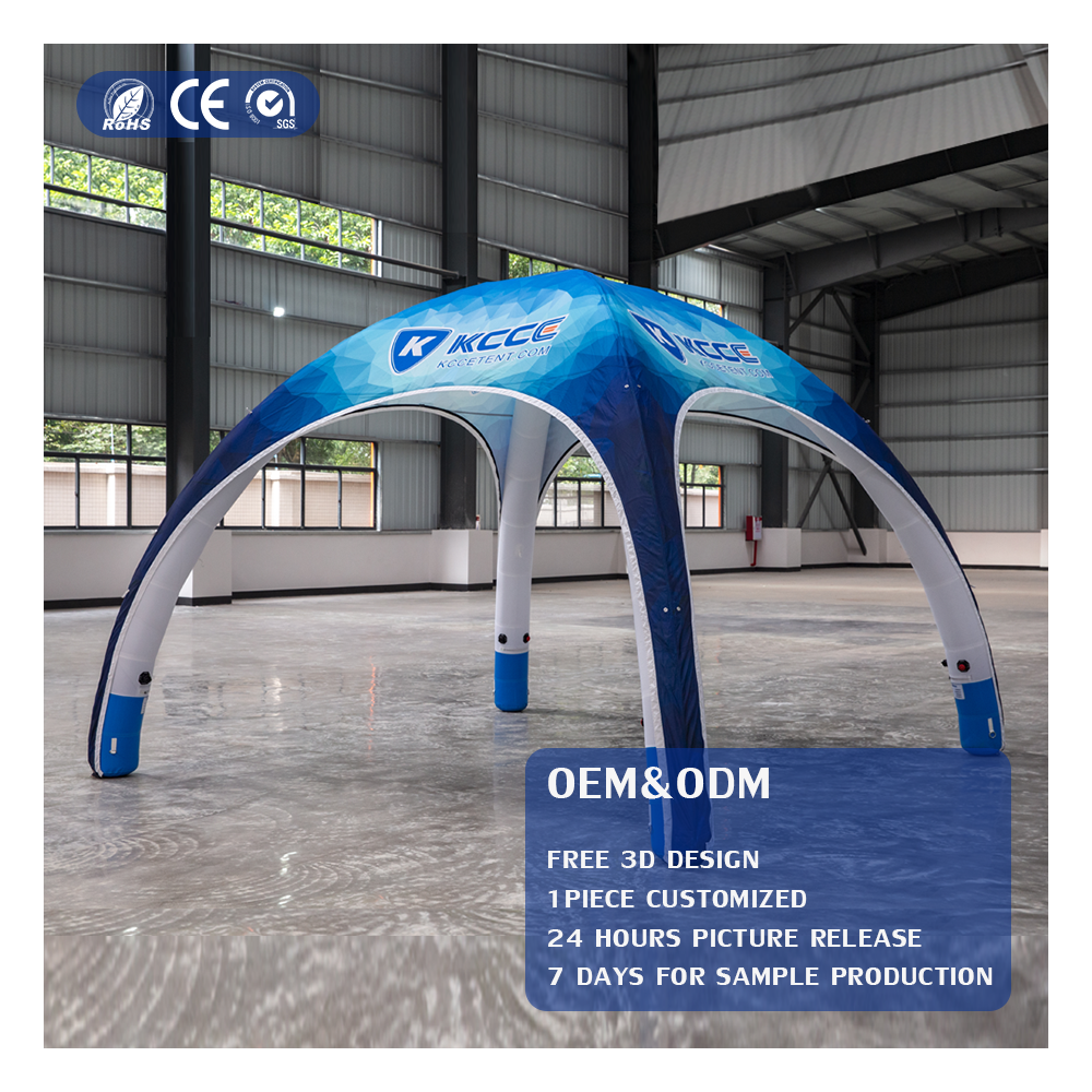 Large Factory Sale Exhibition Show Portable Custom Trade Spider Party Sport Event Outdoor Advertising Dome Air Inflatable Tent