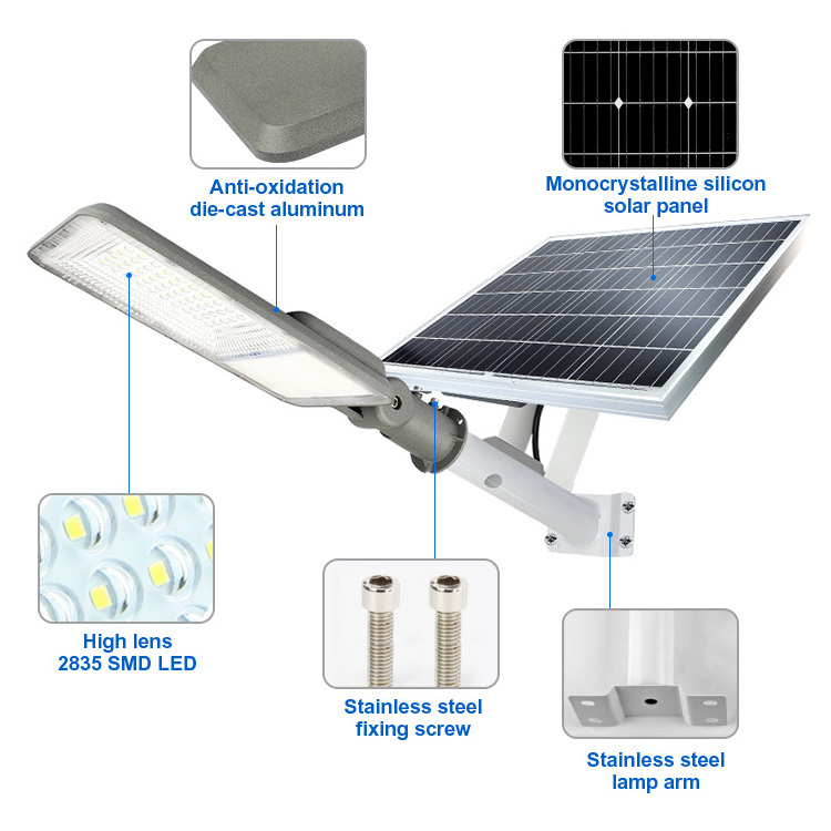 KCD Outdoor Motion Sens Solar Lamp Large Area Automatic Waterproof 30w 40w 90w 120w 200w 300w LED Solar Street Light