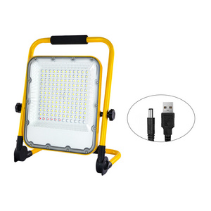 KCD temporary warning waterproof handheld portable round led off road 50w 30w 20w cob usb rechargeable 12v led work light