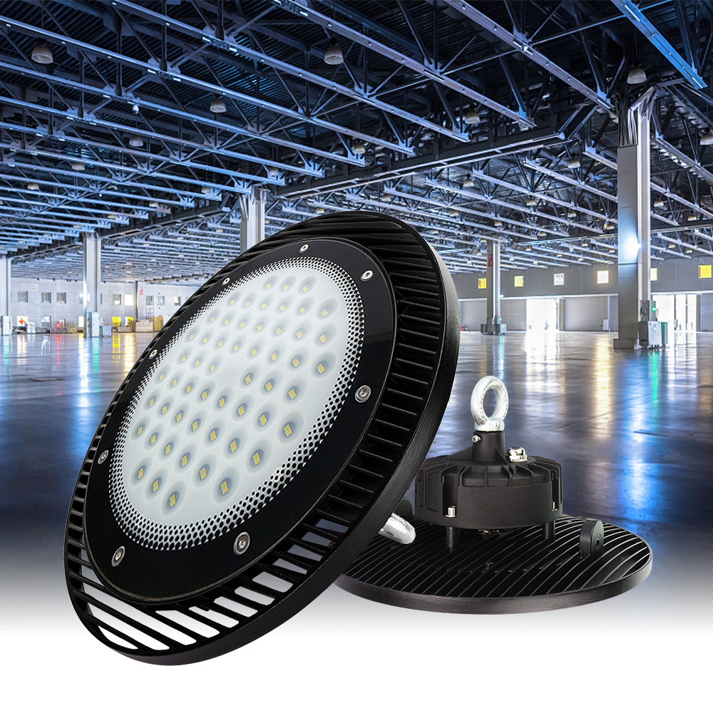 KCD Indoor Ceiling Training Ground Badminton Court Black Modular UFO LED Linear 30w 50w 100w 150w 200w High Bay Lights