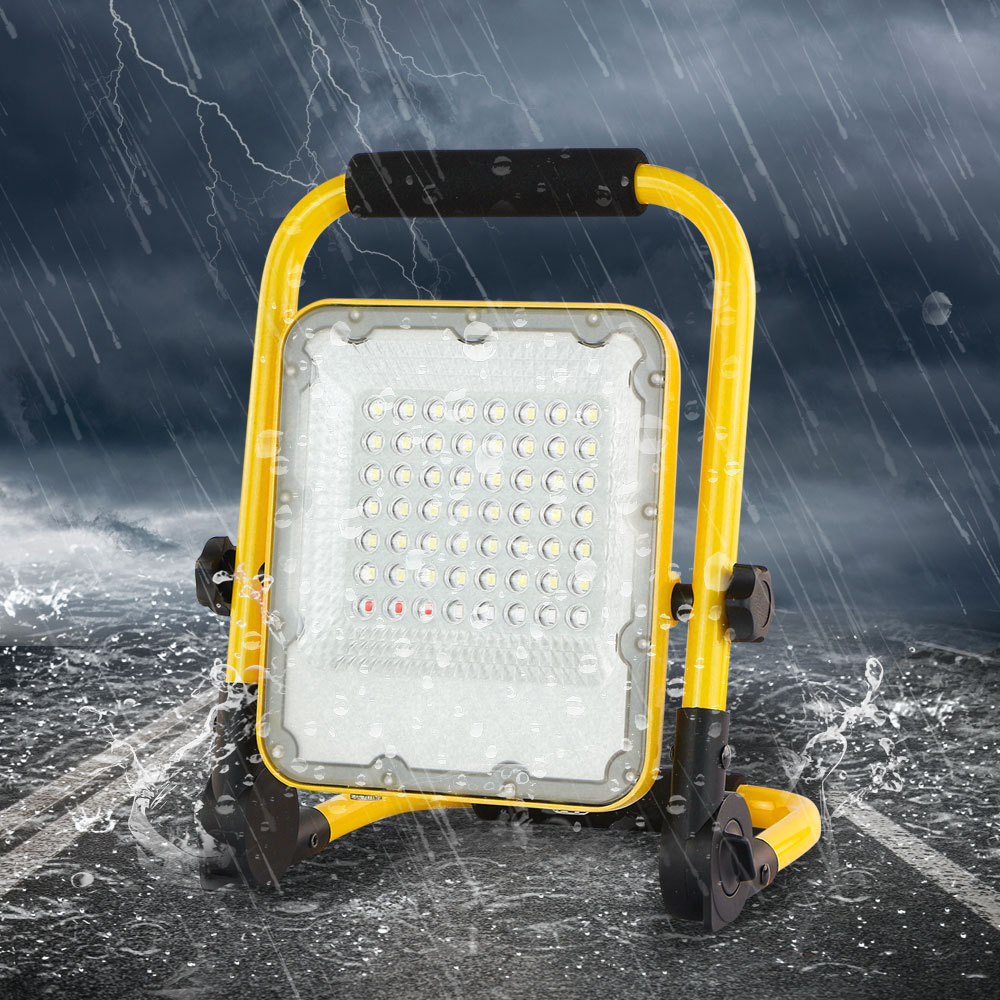 KCD Cordless 20w 40w 48w 50w 12v Square 4 Inch Battery Operated Rechargeable Commercial LED New COB Work Light With Tripod