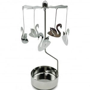 Wholesale Rotary Custom metal candle spinner rotary candle  holder with hanging ornament