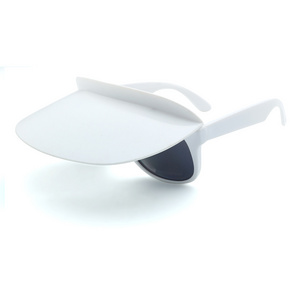 KC Cheap Custom Flip Up Sunglasses Anti-uv Sun Visor Factory Customization Brim Sunglasses