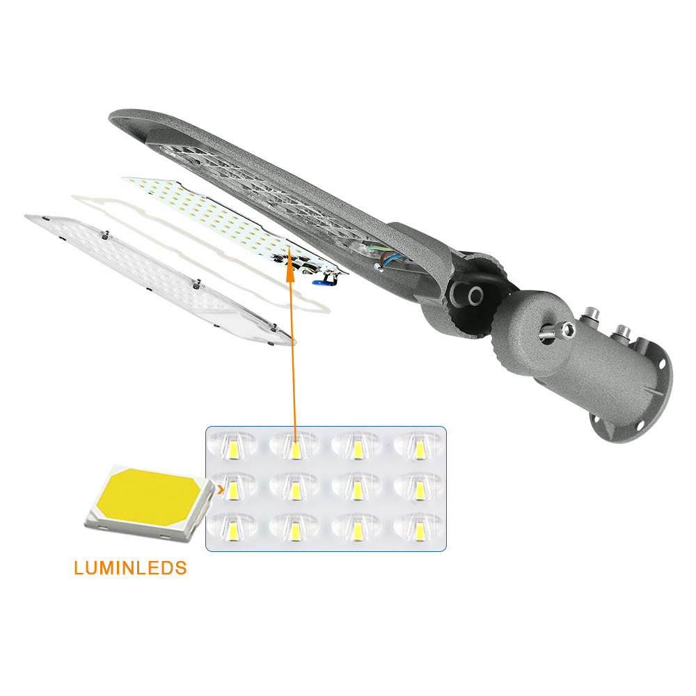 KCD outdoor high lumen waterproof ip66 large battery led all in one solar street light 200w