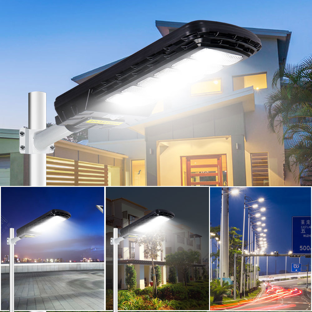 KCD 550w 1000w Outdoor Commercial Street Night Lamp Smart Aluminum Alloy All In One Integrated Solar LED Street Lights 150w