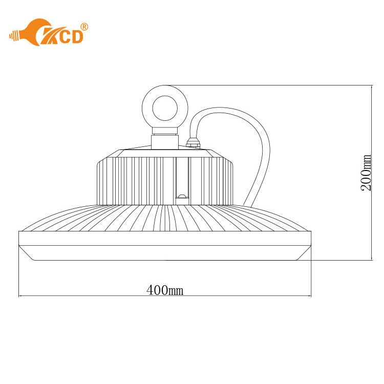 KCD Linear Dimmable Color Changing Industrial Aluminum Housing Warehouse Ceiling Highbay Lights Gym 200w 300w LED High Bay Light