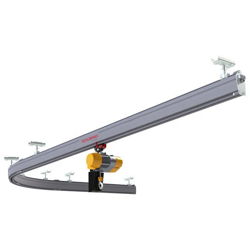 1 Ton Monorail Crane China Electric Hoist Modular Overhead Crane Track Rail Price Curved Crane