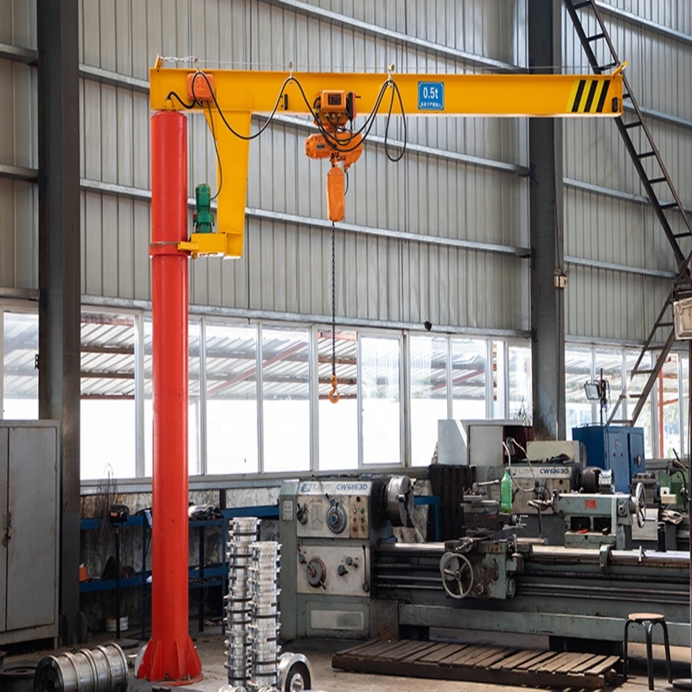 Economical Price Custom Designs Free Standing Jib Crane Pillar Jib Crane Mast Type Jib Crane