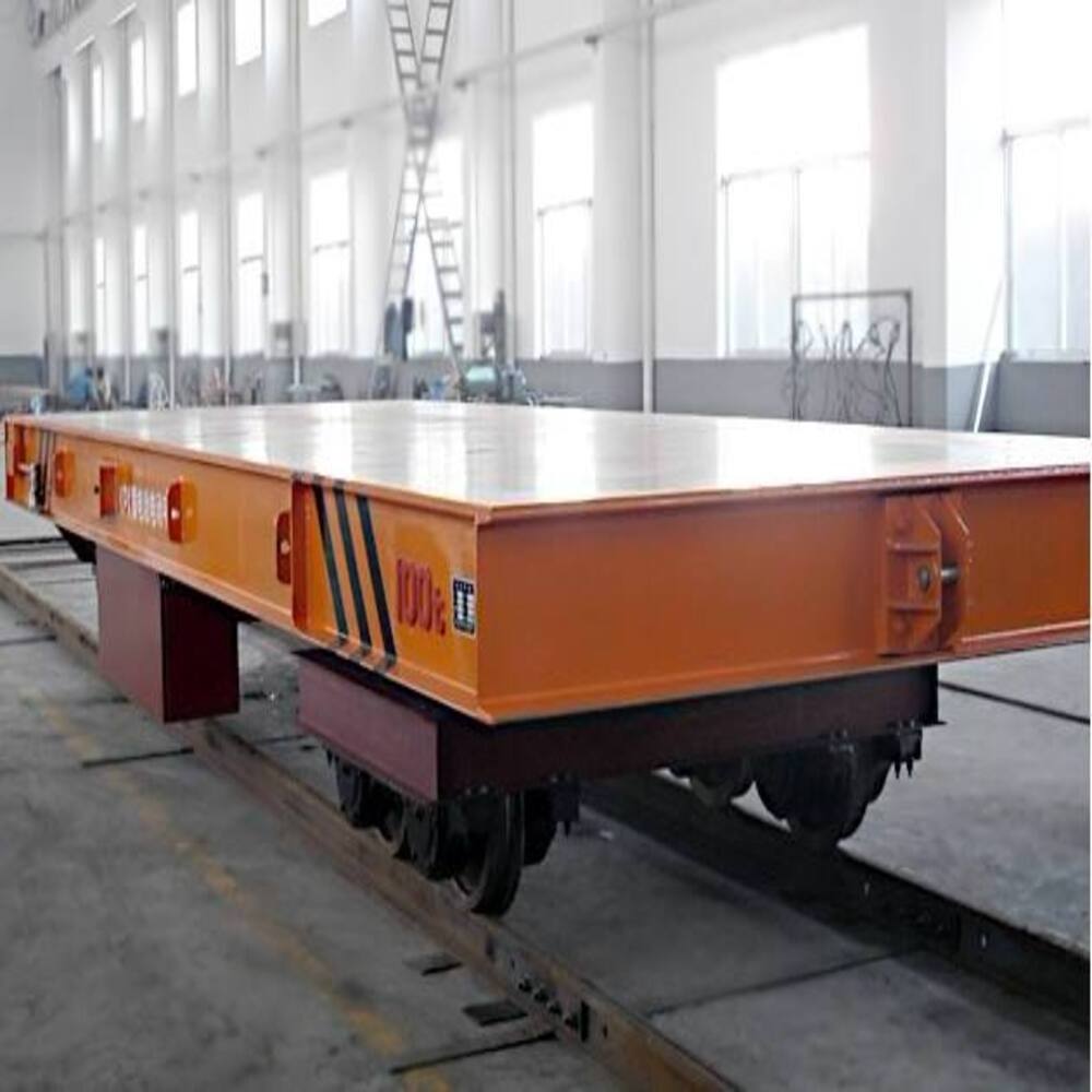 1-300 Ton Motorized Handling System Rail Transfer Cart Rails and Carts Mining Rail Cart On Curved Track