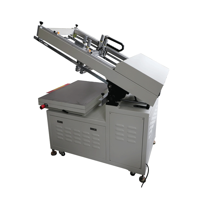 High Precision Tilted-arm screen printing machine for paper film PVC sicker Spot Vacuum Screen Printer