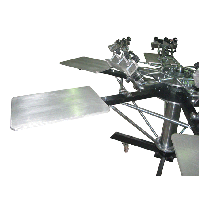 Manual carousel screen printing machine for garments t shirts silk screen printers