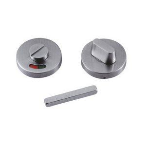 Stainless Steel Satin Surface Mounted Thumb Turn Toilet Door Indicator Lock for Bathroom