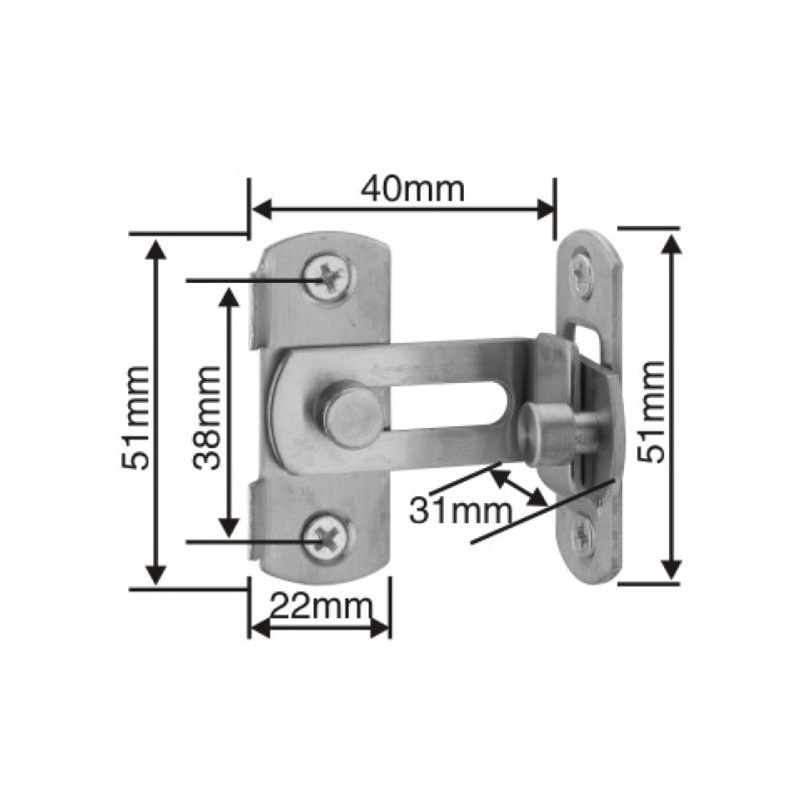 Stainless Steel 304 Sliding Door Latch Factory