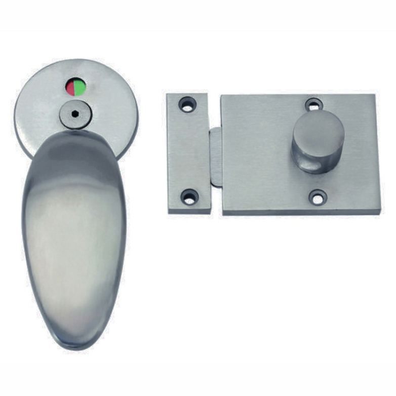 Plastic Bathroom Partition Cubicles Toilet Door Indicator Lock for Sale 1