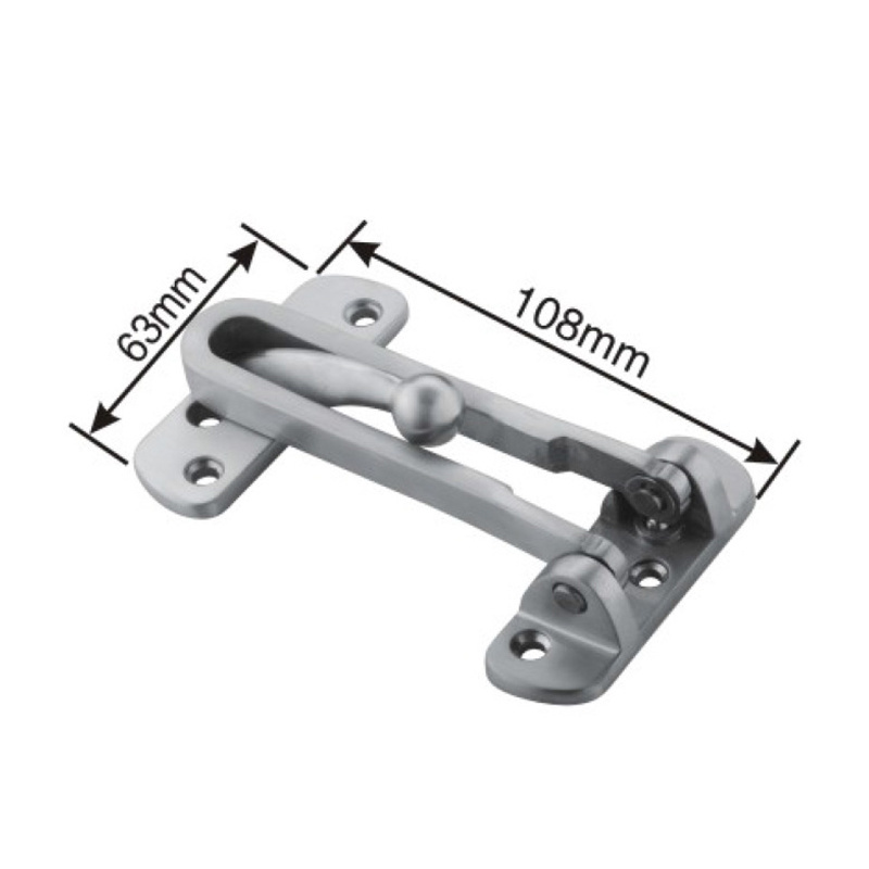 Zinc Alloy Cheap Price Chrome Swing Bar Safety Security Door Guard for Door Hardware 1