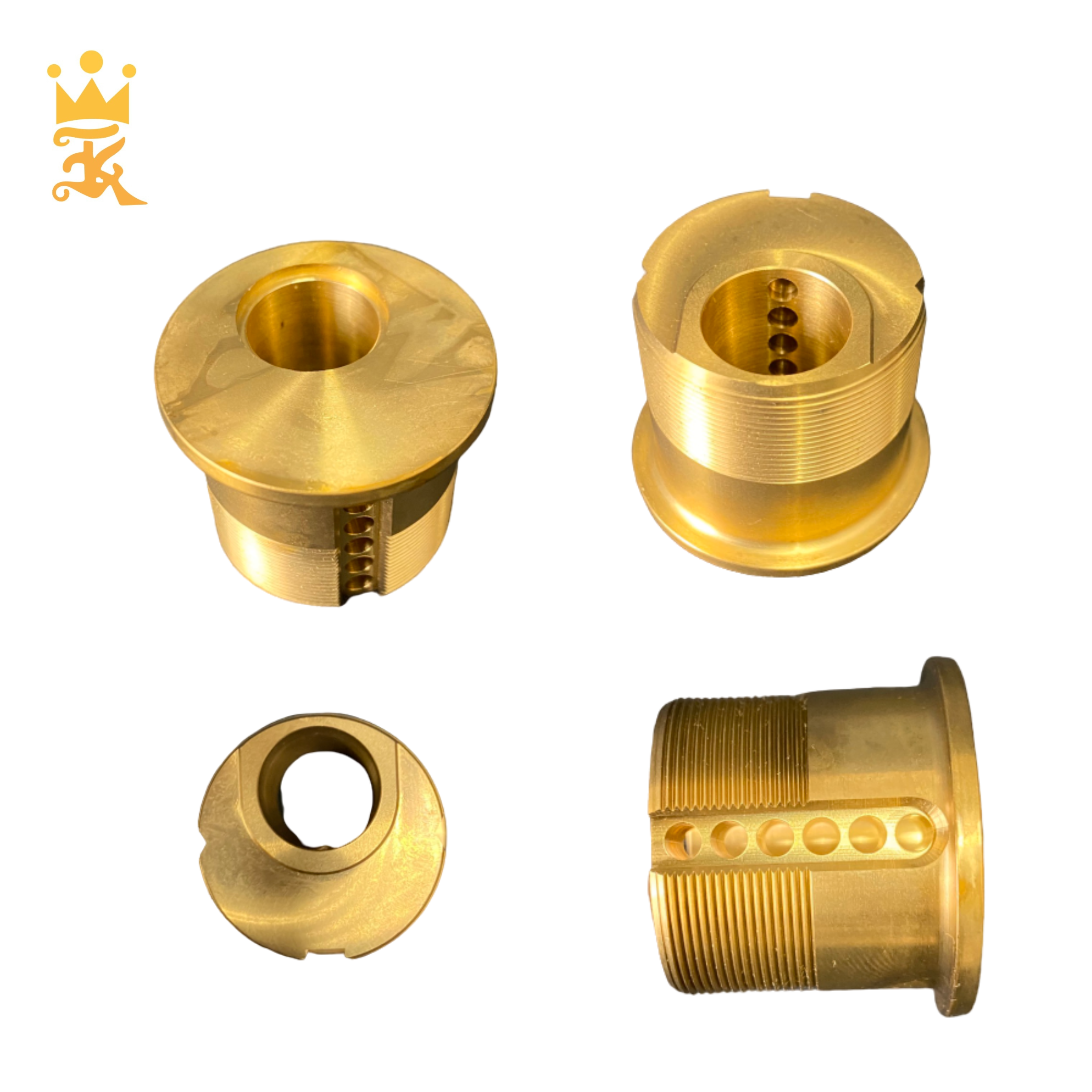 Door lock mechanism parts custom CNC turning machining parts brass