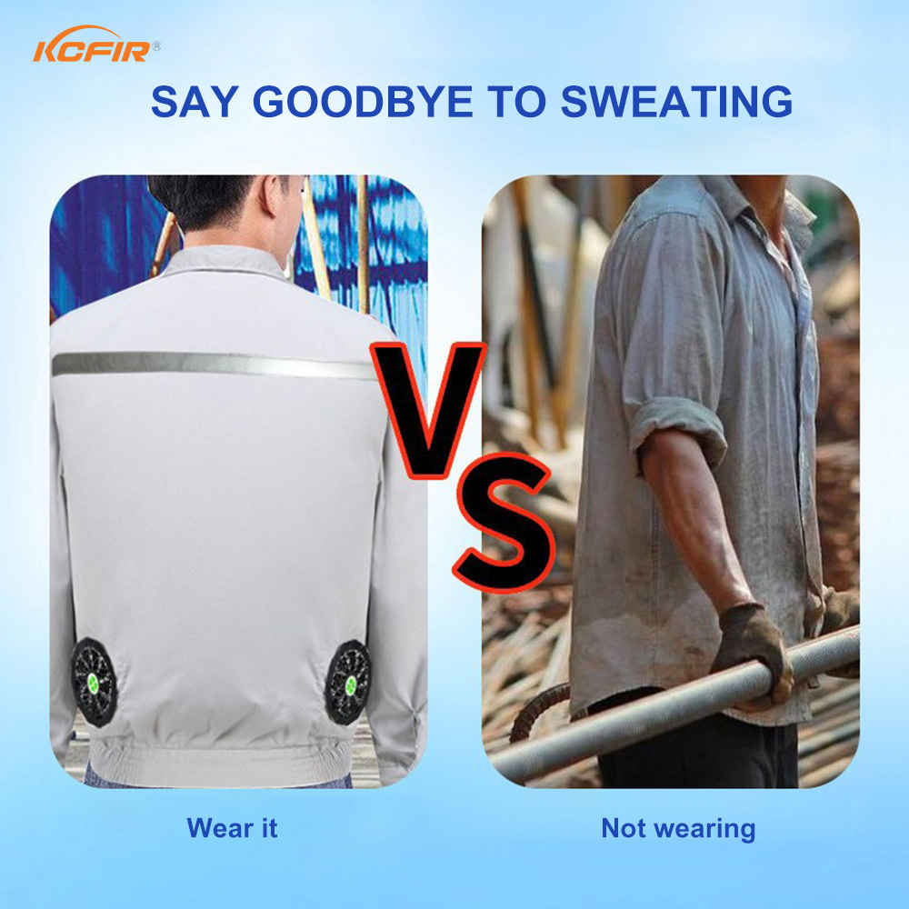 Air Conditioner Clothes Fans Cooling Jackets Work Wear Coat With Fan Summer Fan Cooling Jacket