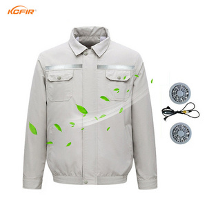 Air Conditioner Clothes Fans Cooling Jackets Work Wear Coat With Fan Summer Fan Cooling Jacket