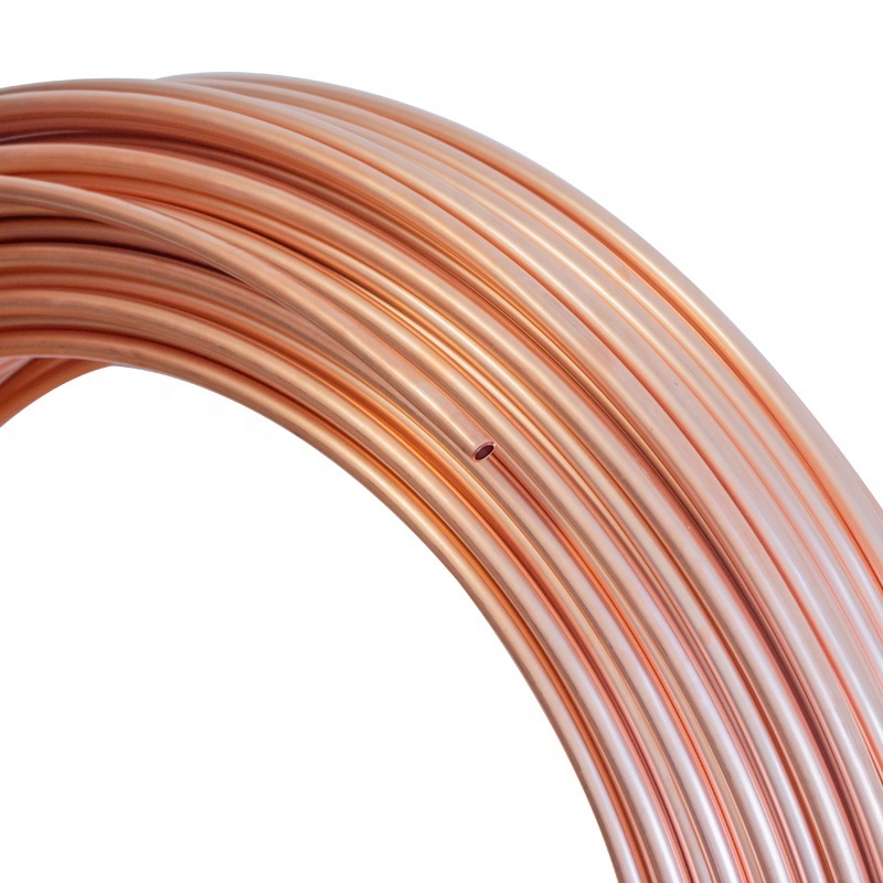 Copper Coil Pipes 1/4'' 3/8'' 1/2'' 3/4'' Copper Coil Tubes Air Conditioning Refrigeration copper pipe bender