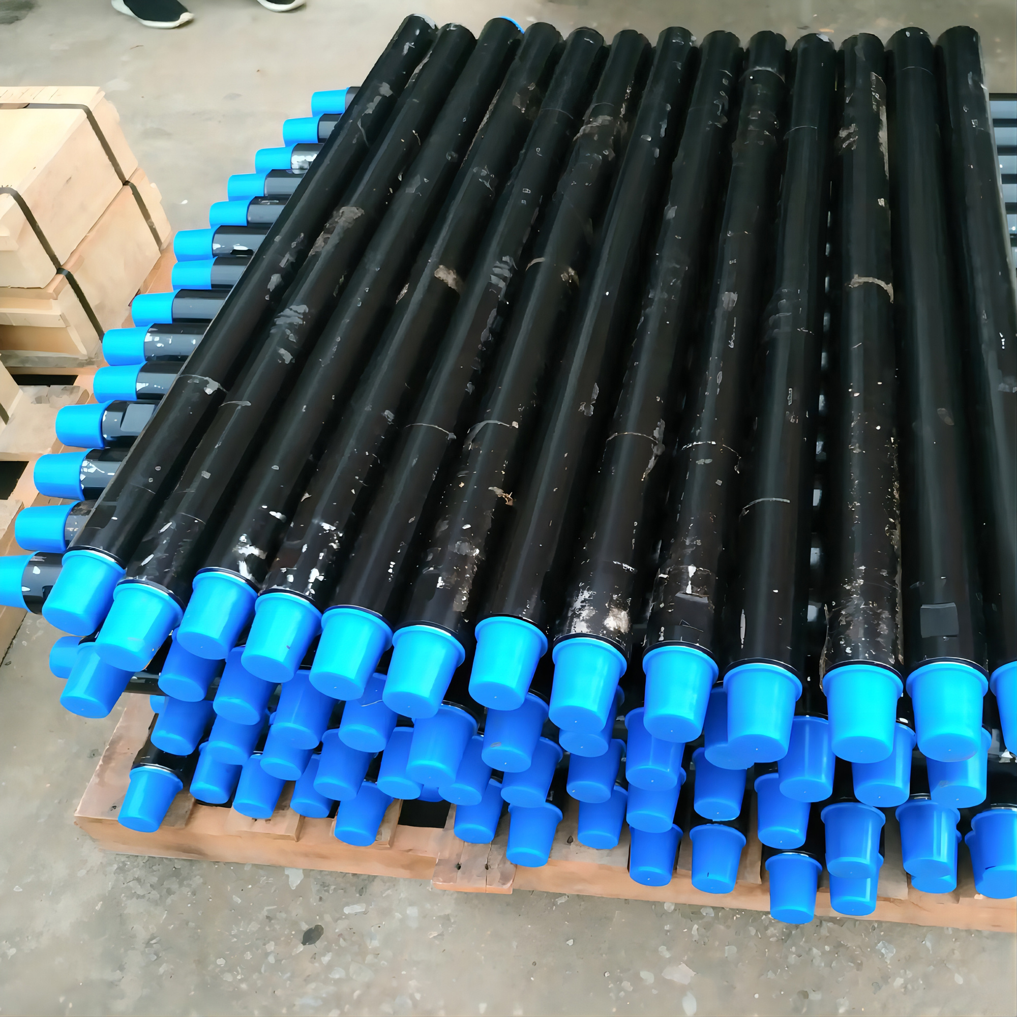 Casing pipe Geological Water Well DTH S125 Drill Pipe 76mm 3M Long API 2 7/8