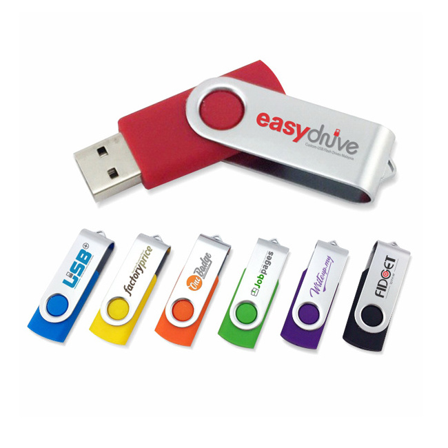 Wholesale Usb Memory Sticks Usb Swivel Logo Pendrive Usb Flash Drive 32GB Custom Logo