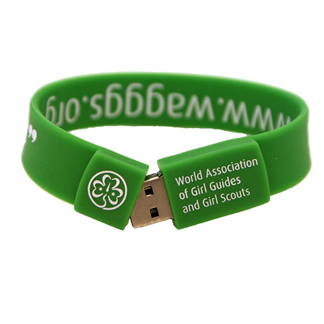 High Speed 8GB 16GB USB Silicone Wristband/Bracelet/Silicone band USB flash drive for promotion gifts