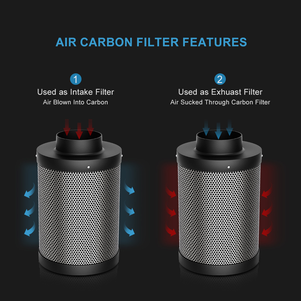 Grow Tent Odor Scrubber Pre-filter Included Australia Virgin Charcoal Carbon Air Filter