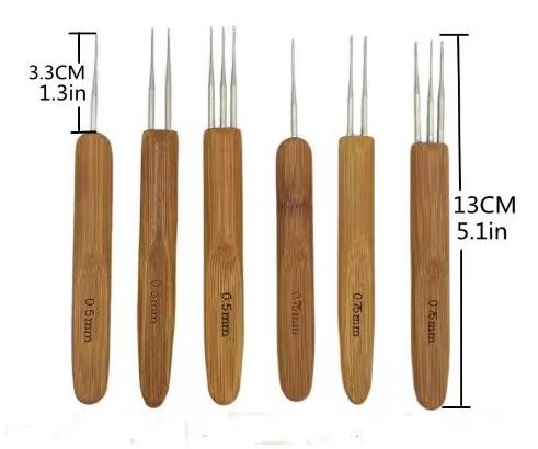 New arrived bamboo steel knitting needles 3 needle  hook sets for hand knitting tool