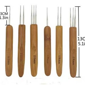 New arrived bamboo steel knitting needles 3 needle  hook sets for hand knitting tool