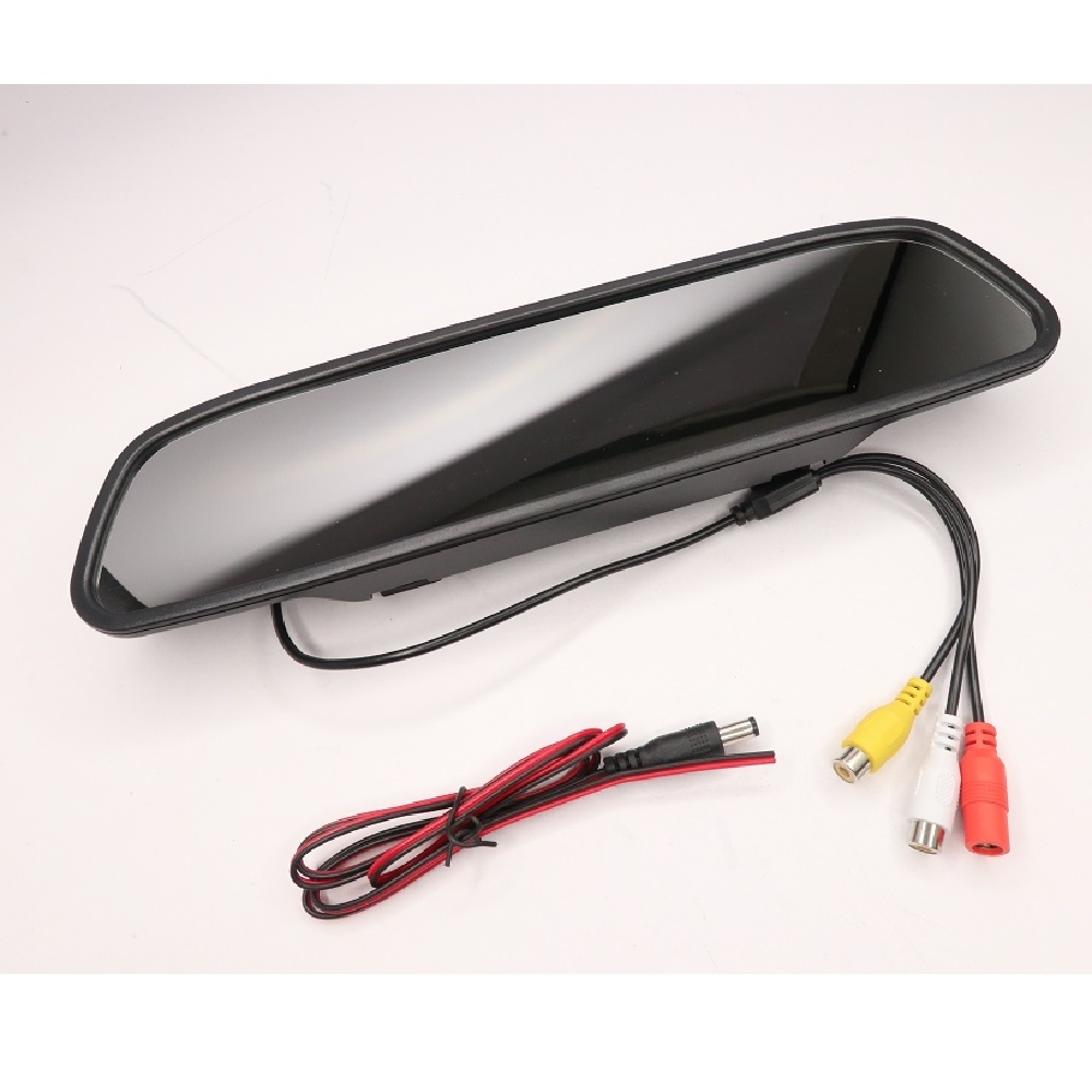 Universal car mirror vehicle security system 4.3 inch rear view mirror LCD monitor