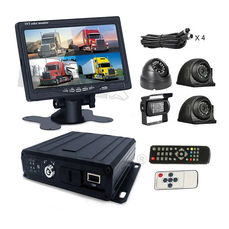 7 inch  4G GPS Truck  surrounding bird view security monitoring camera  Rear View Backup Camera And Monitor Kit System