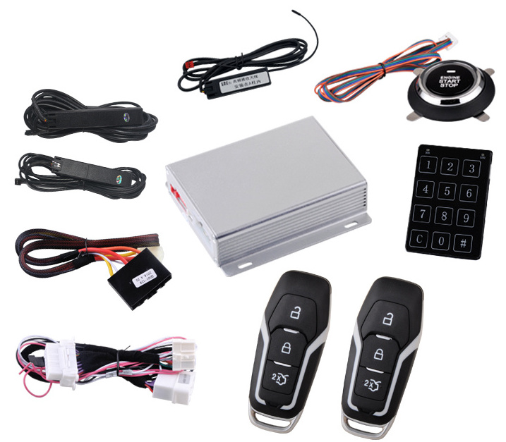 smart pke push button engine to start  to stop system passive keyless entry smart push button engine start push button