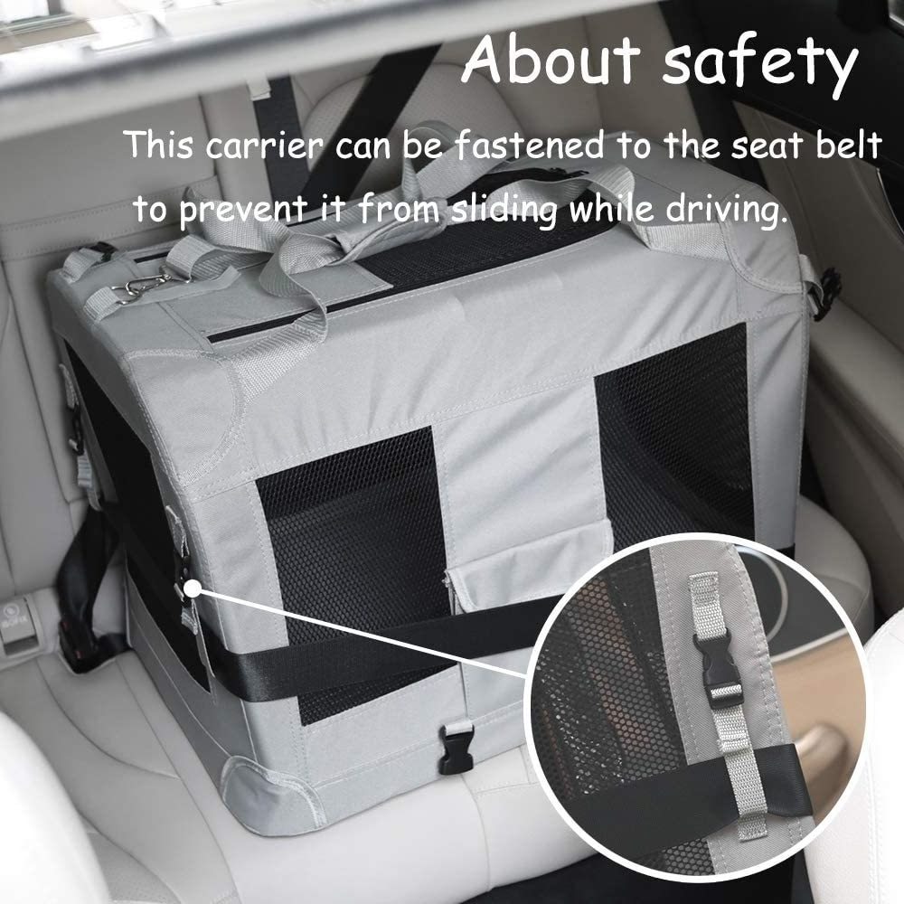 FREE SAMPLE Extra Large Cat Carrier Soft Sided Folding Small Medium Dog Pet Carrier Travel Collapsible Ventilated Comfortable