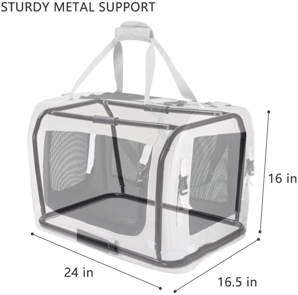 FREE SAMPLE Extra Large Cat Carrier Soft Sided Folding Small Medium Dog Pet Carrier Travel Collapsible Ventilated Comfortable