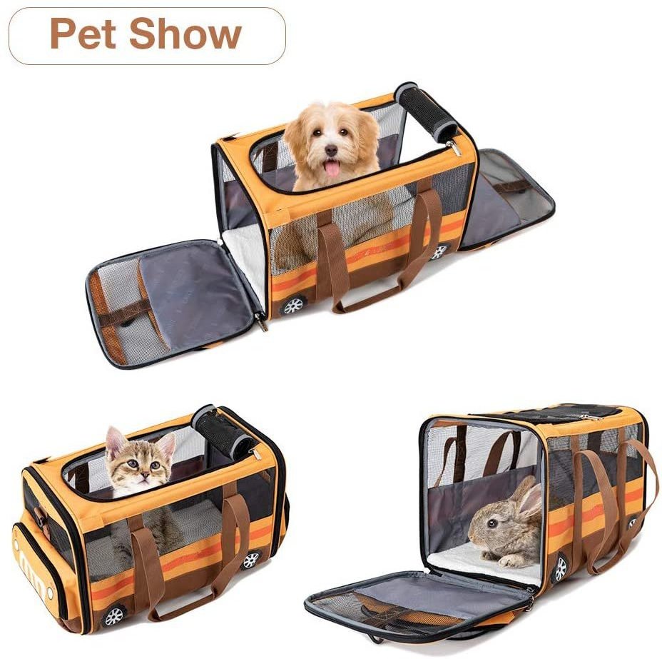 FREE SAMPLE Dog Carrier TSA Airline Approved Cat Carrier for Small Dogs Medium Cats  Soft Sided Pet Carrier with Ventilation