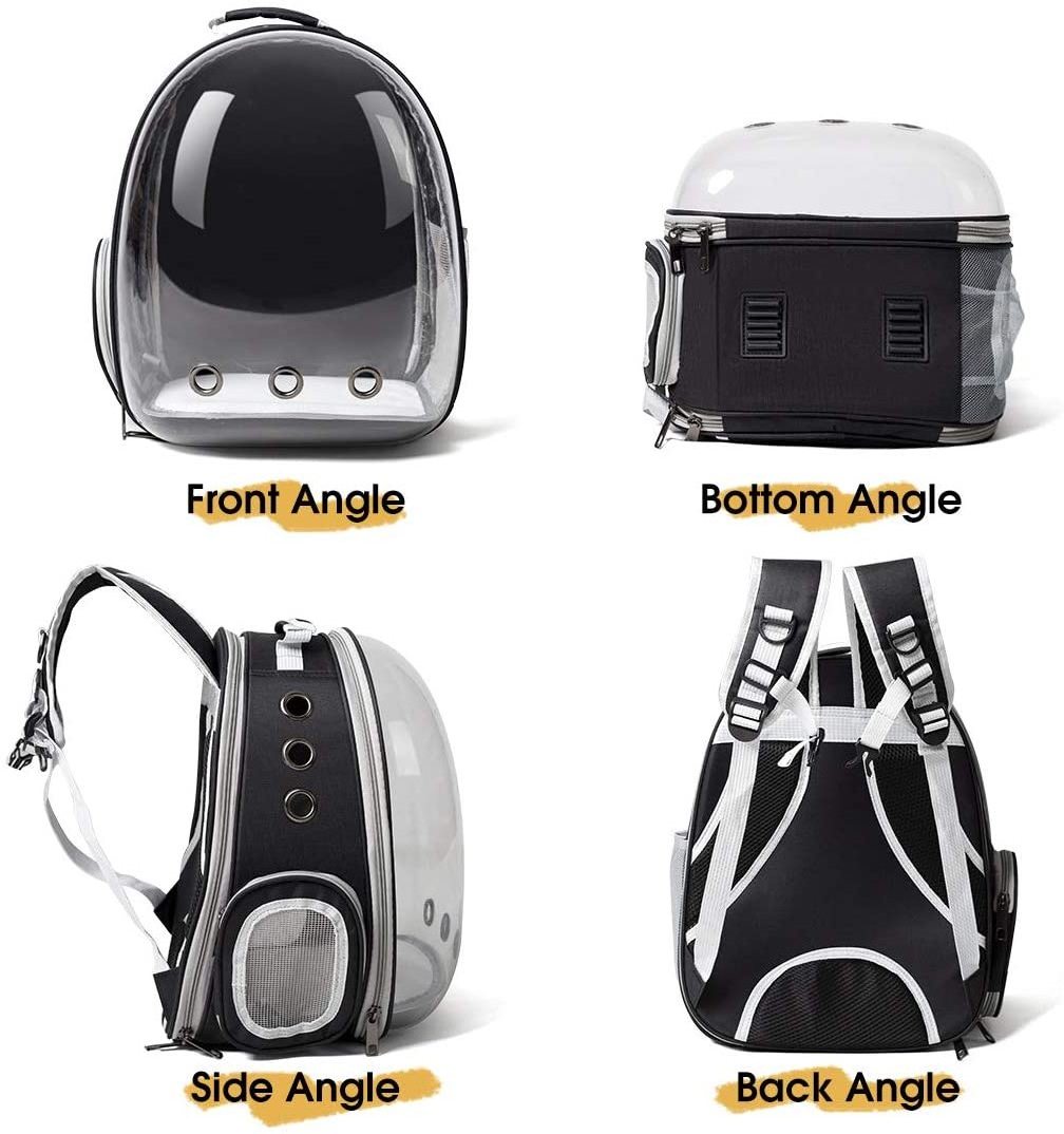 FREE SAMPLE Dog Expandable Cat Backpack Carrier Dual Expandable Pet Carrier for Cats and Dogs Up to Space Capsule Transparent