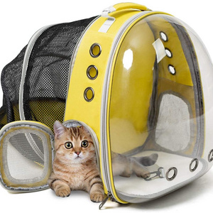 FREE SAMPLE Expandable Cat Backpack Carrier Expandable Capsule Pet Carrier for Dogs Transparent Clear Bubble Pet Carrying