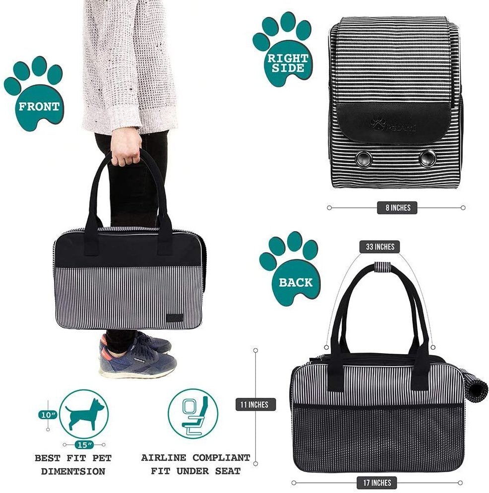 FREE SAMPLE Airline Approved Dog Purse Carrier Soft-Sided Pet Carrier for Puppy Kitten Portable Stylish Pet Travel Handbag